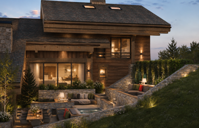 Aménagement d&rsquo;un patio « Megève – 74 »